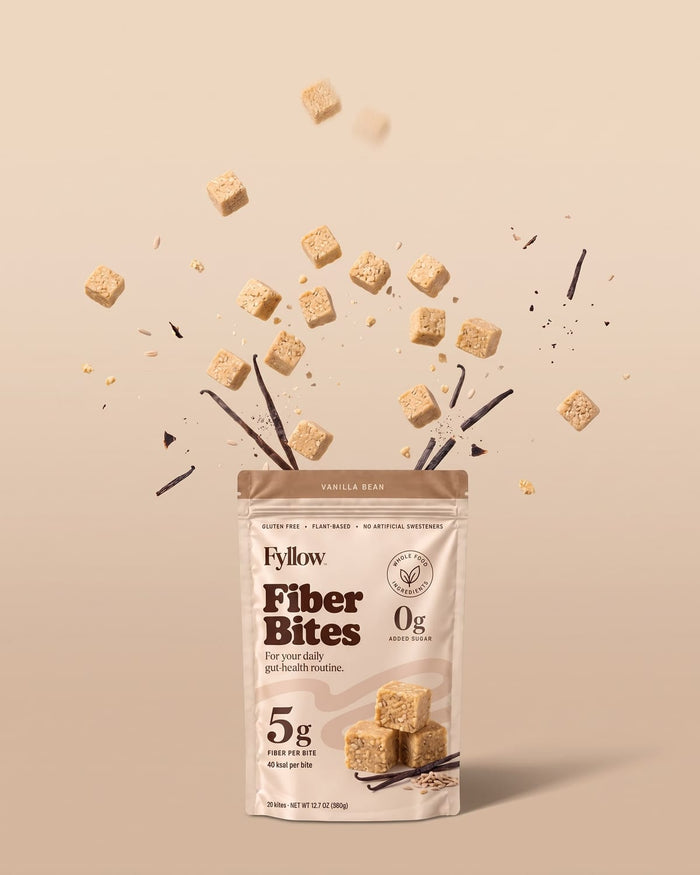 Vanilla Bean pouch with floating bites
